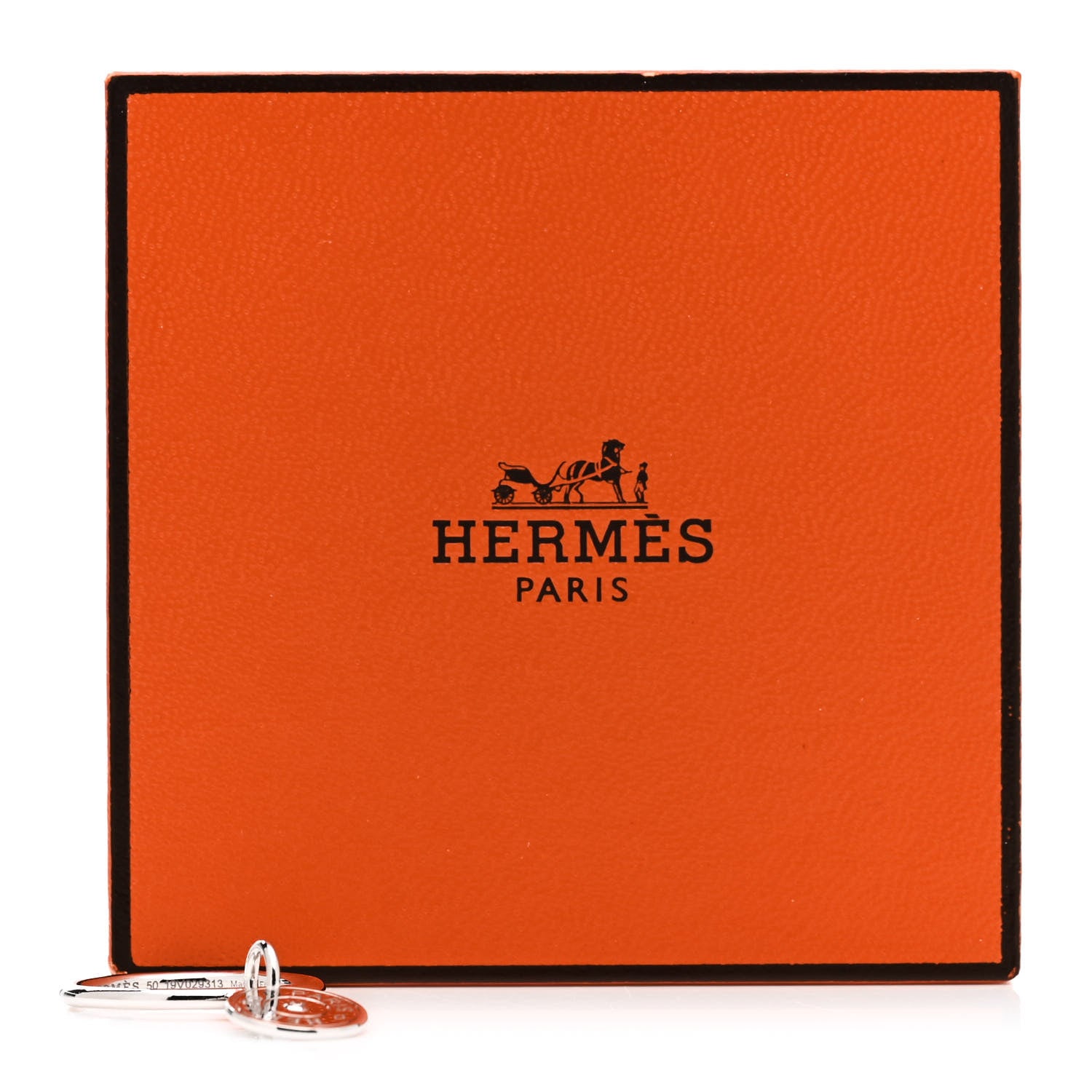 Hermes 18K White Gold Diamond Gambade Ring 50 5.25 6 of 6