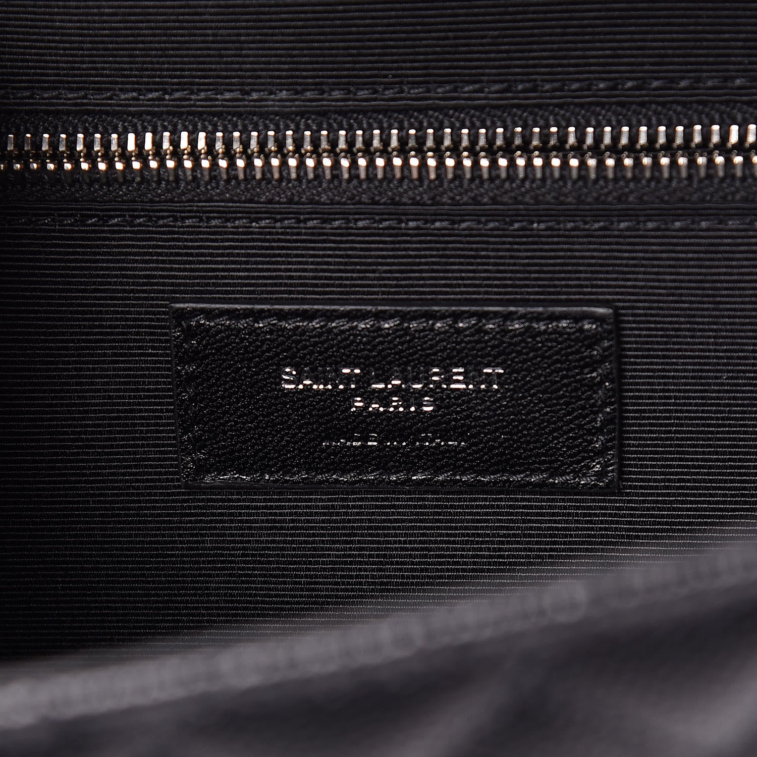Saint Laurent Grain De Poudre Textured Mixed Matelasse Large Triquilt Monogram Satchel Black 8 of 11