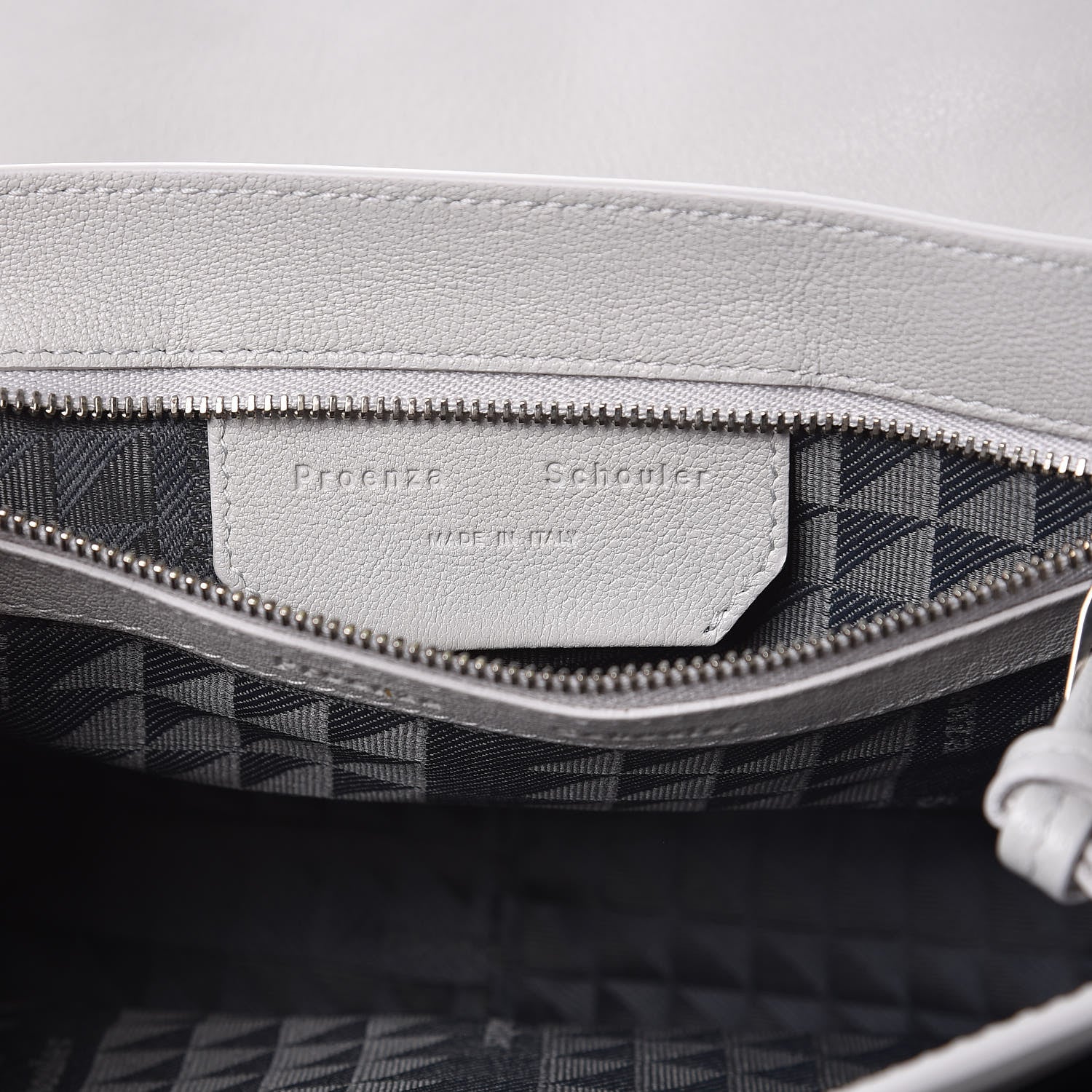 Proenza Schouler Lambskin Tiny PS1 Satchel Pale Steel 7 of 9