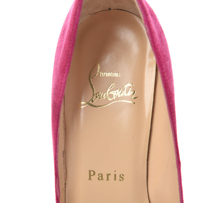 Christian Louboutin Veau Velours Very Prive 100 Pumps 36 Fuxia 8 of 10