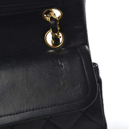 Chanel Lambskin Quilted Small Double Flap Black 10 of 11