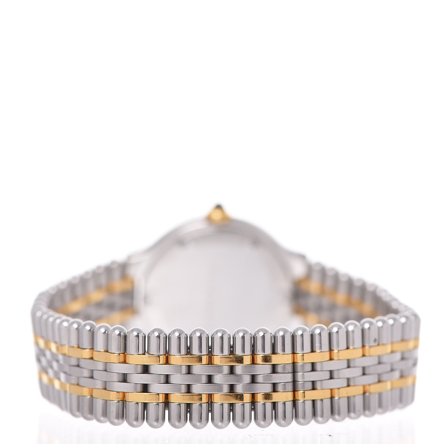 Cartier Stainless Steel 18K Yellow Gold 28mm Must De 21 Bullet Link Quartz Watch 5 of 10