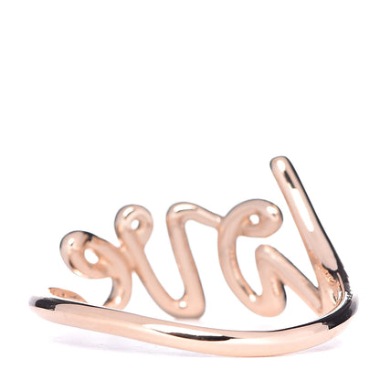 Tiffany 18K Rose Gold Paloma Picasso Graffiti Love Ring 54 7 3 of 5