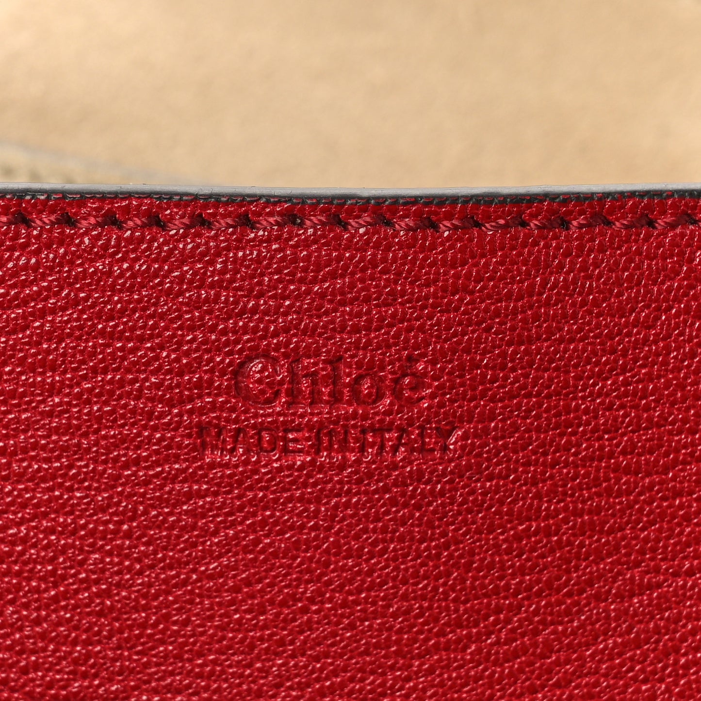 Goatskin Drew Shoulder Bag Red