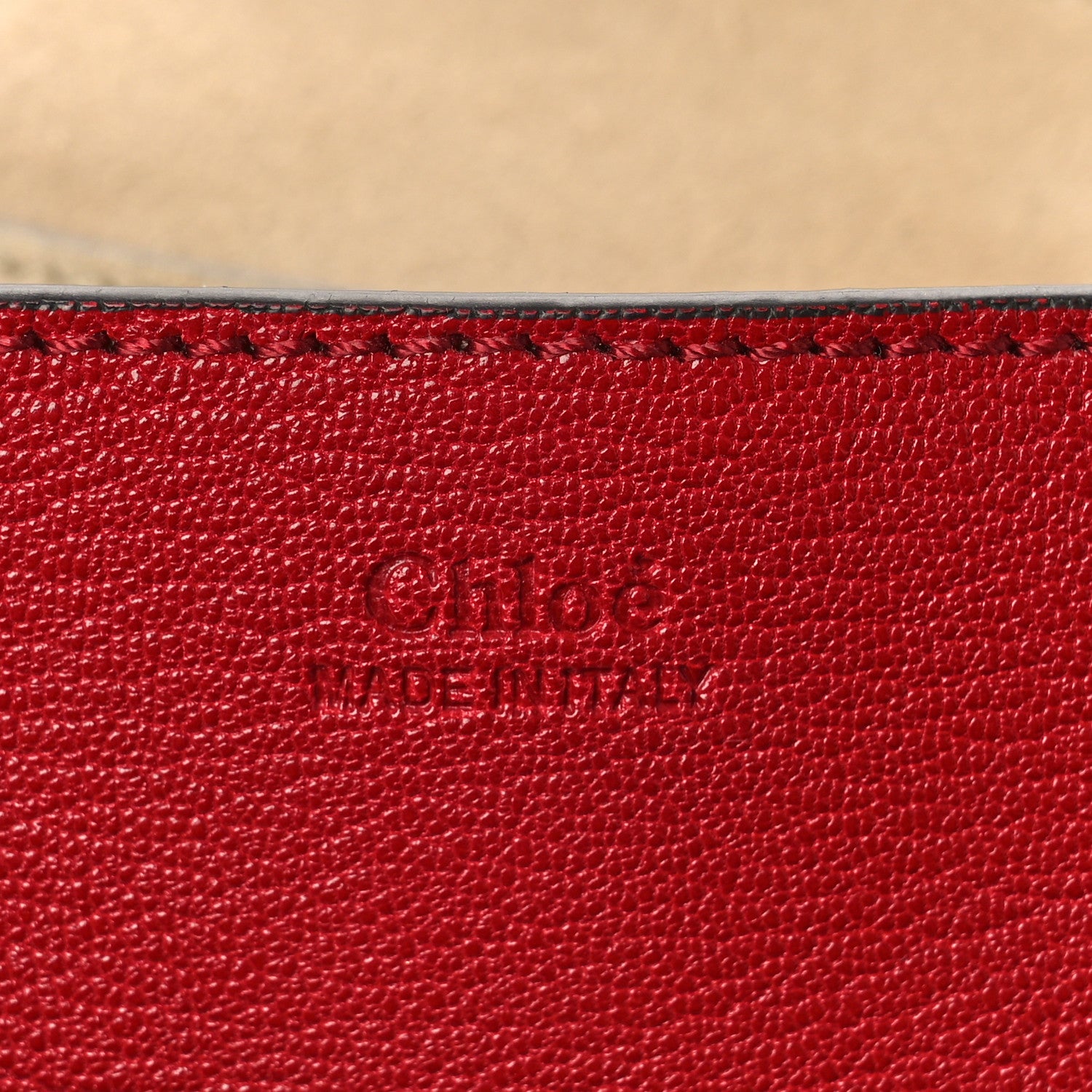 Chloe Goatskin Drew Shoulder Bag Red 6 of 8