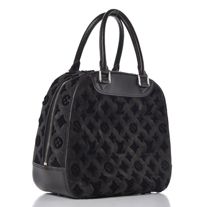 Louis Vuitton Monogram Suede Tuffetage Deauville Cube Gris 3 of 13