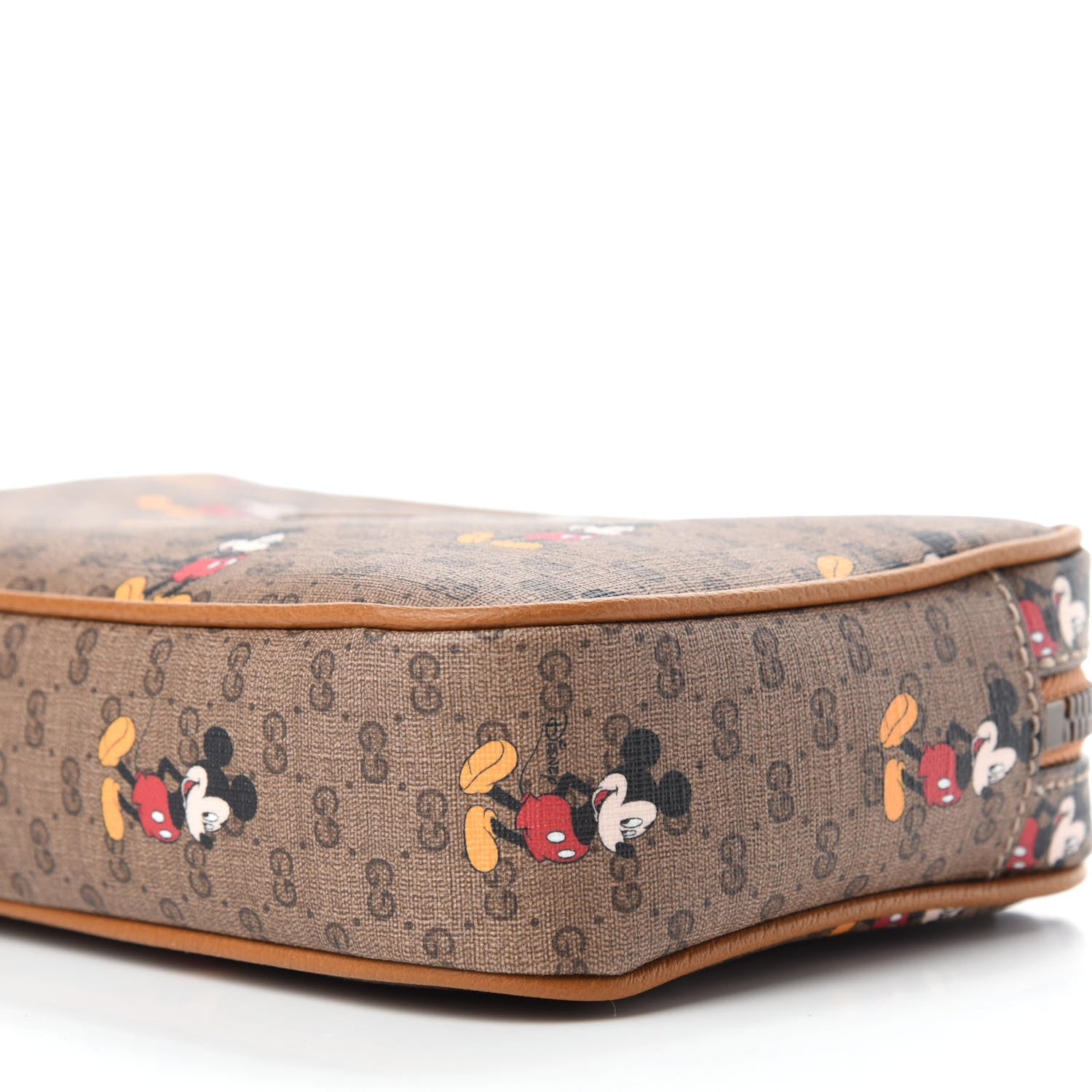Gucci X DISNEY Mini Vintage GG Supreme Monogram Mickey Mouse Small Belt Bag 90 36 Beige Vintage Sun Oil 7 of 12