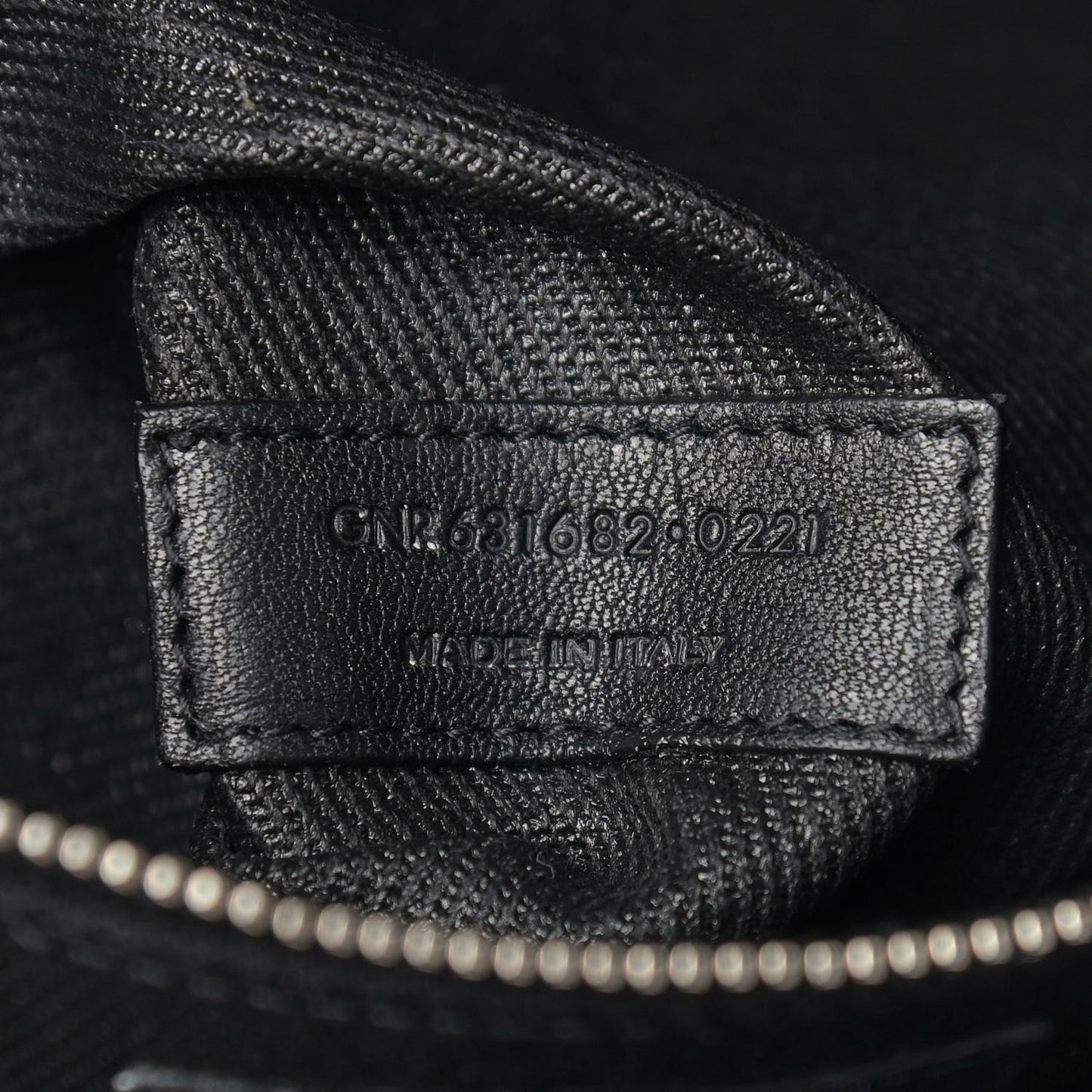 Linen Calfskin Rive Gauche North South Tote Black