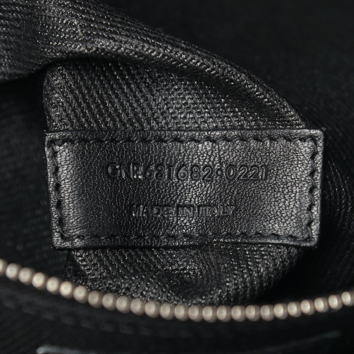 Saint Laurent Linen Calfskin Rive Gauche North South Tote Black 6 of 8