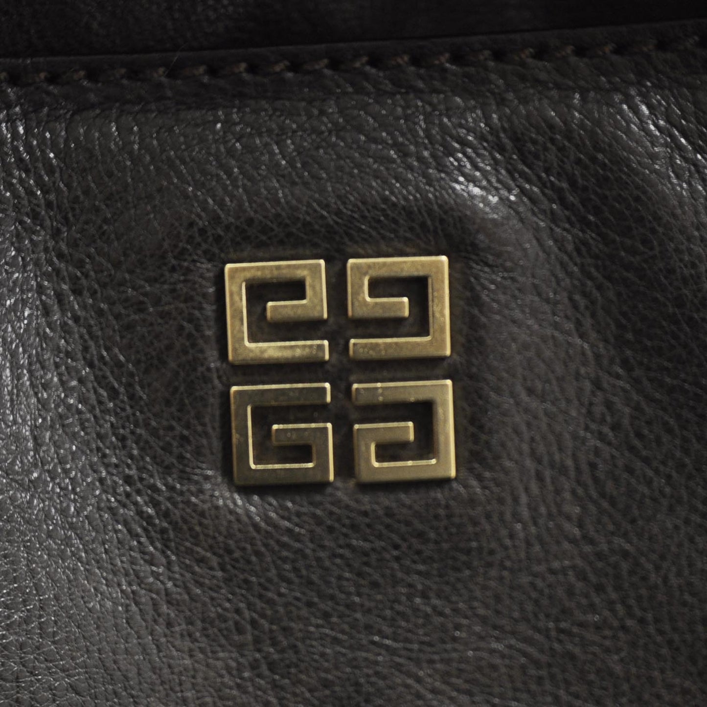 Leather Melancholia Shoulder Bag Brown