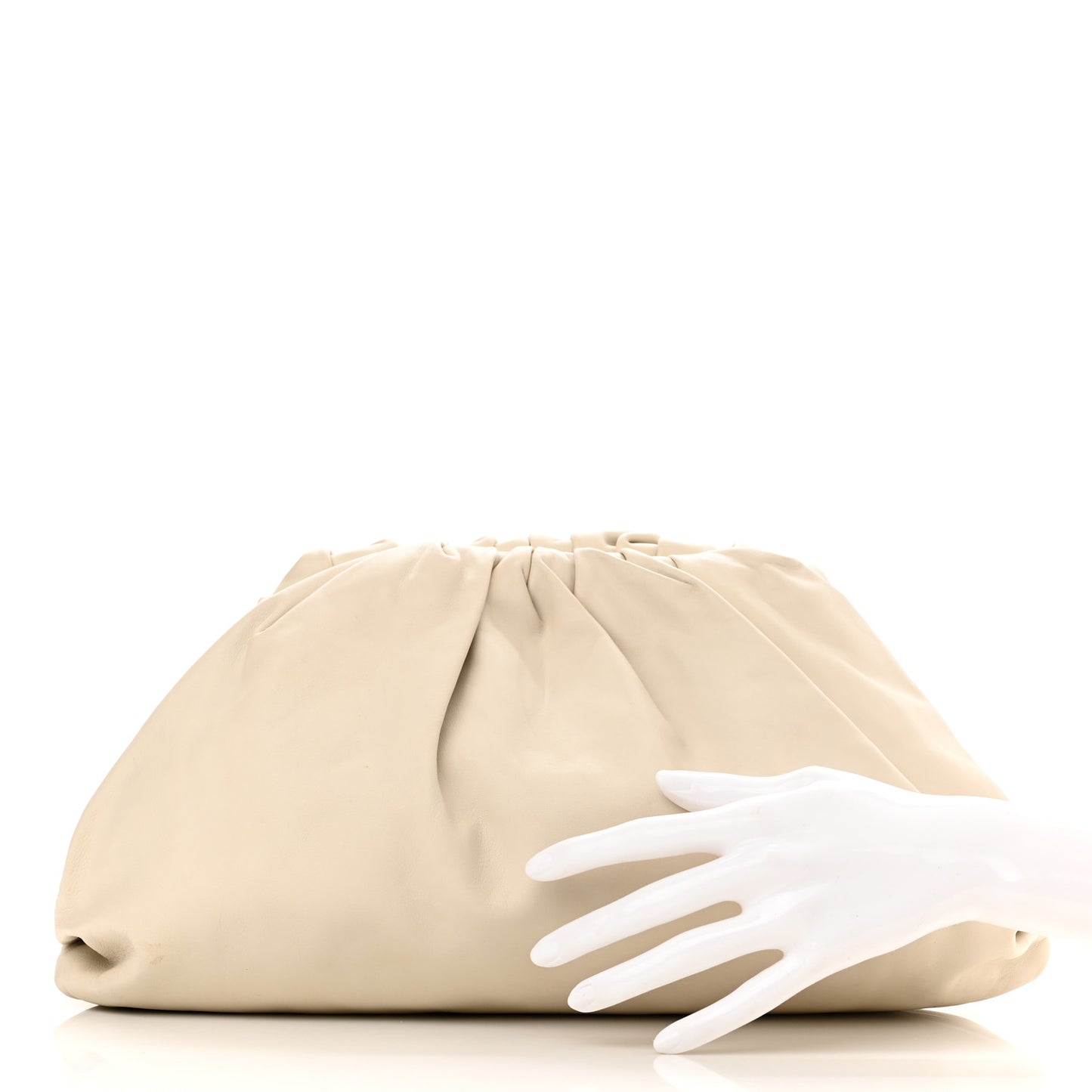 Smooth Butter Calf The Pouch Oversized Clutch Plaster