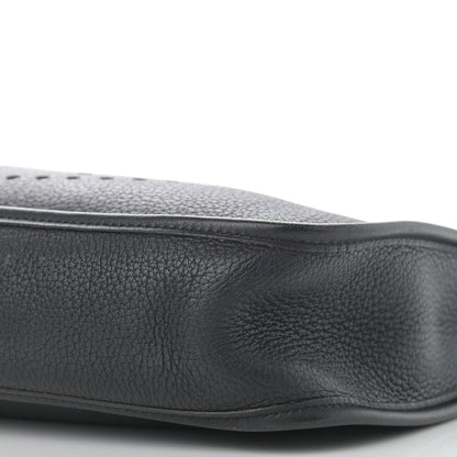 Hermes Taurillon Clemence Evelyne PM Black 10 of 14