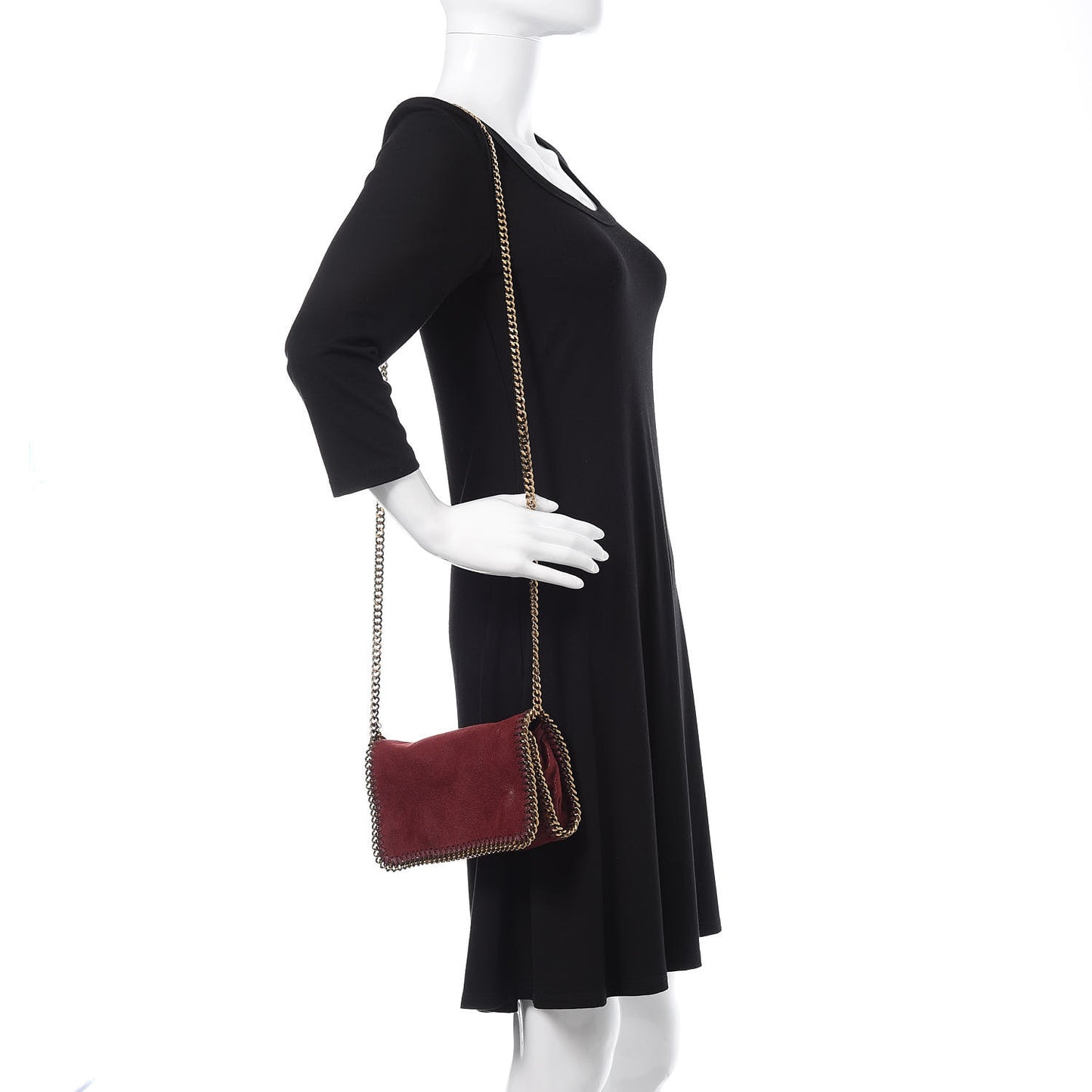 Shaggy Deer Falabella Crossbody Bag Plum
