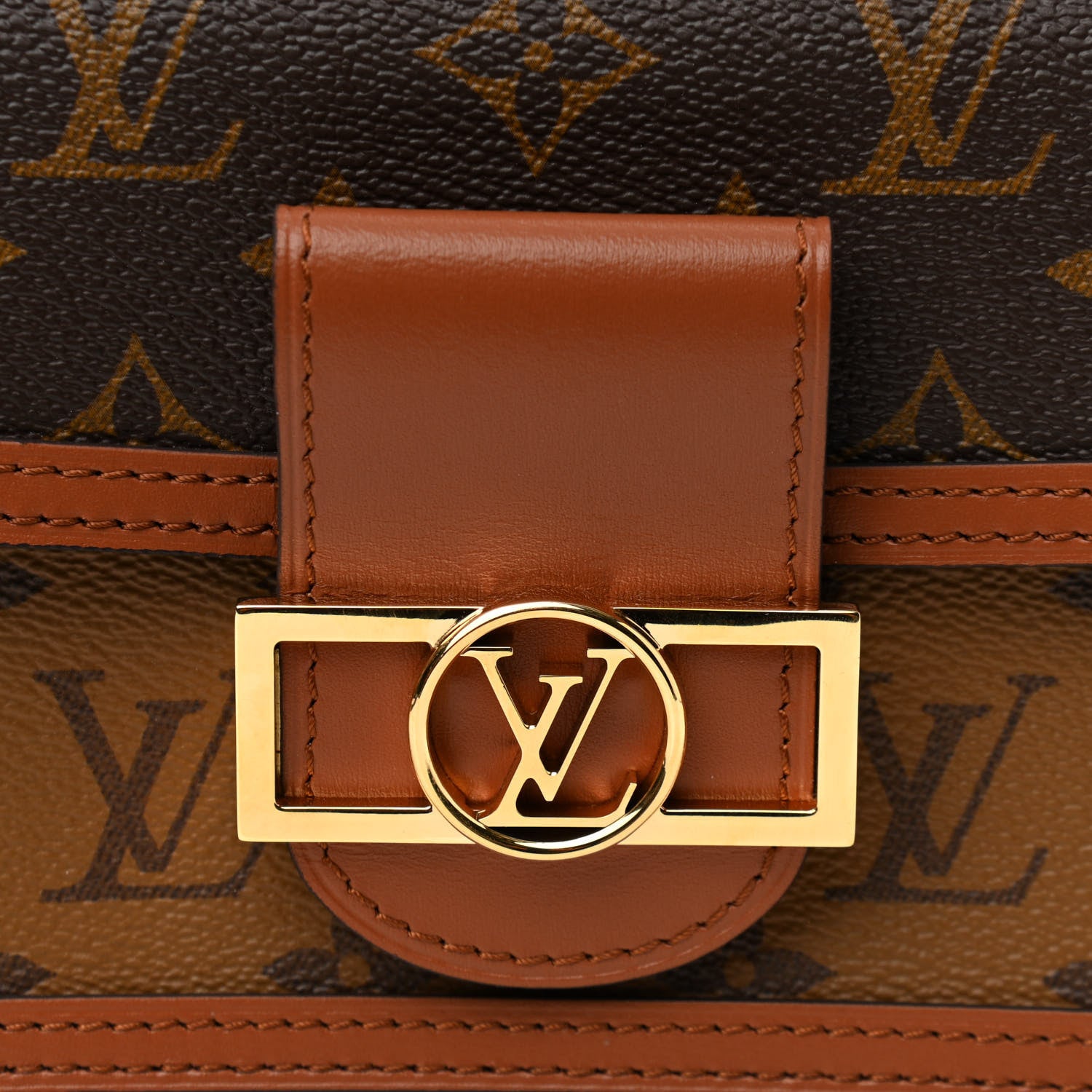 Louis Vuitton Reverse Monogram Dauphine Chain Wallet 7 of 10
