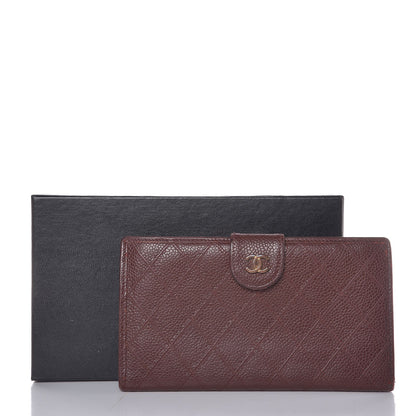 Chanel Caviar Stitched French Wallet Brown 18 of 18