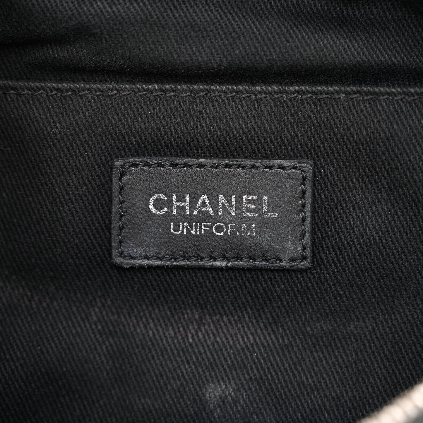 Grained Calfskin Quilted Waist Belt Bag Black