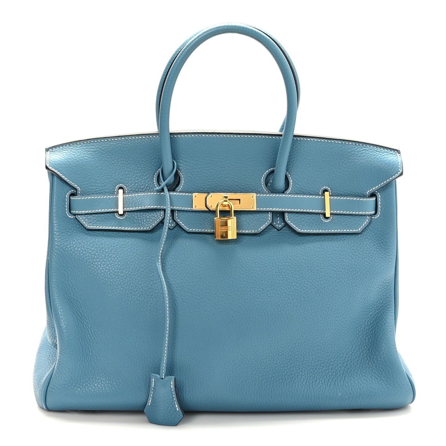 Togo Birkin 35 Blue Jean