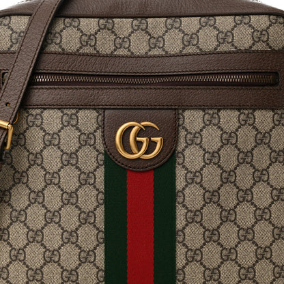Gucci GG Supreme Monogram Web Medium Ophidia Messenger Bag Brown 8 of 11
