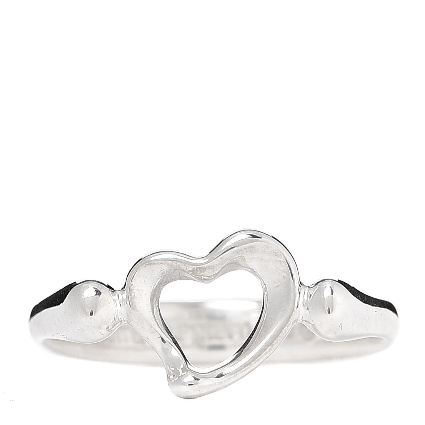 Sterling Silver Elsa Peretti Open Heart Ring 49 5