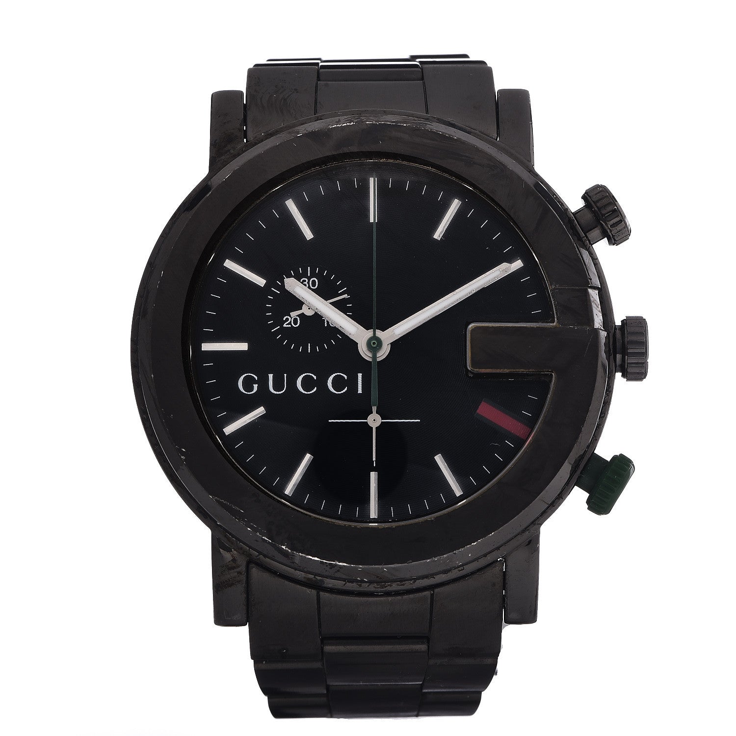 Gucci PVD Stainless Steel 44mm 101M G-Chrono Quartz Watch Black 1 of 7