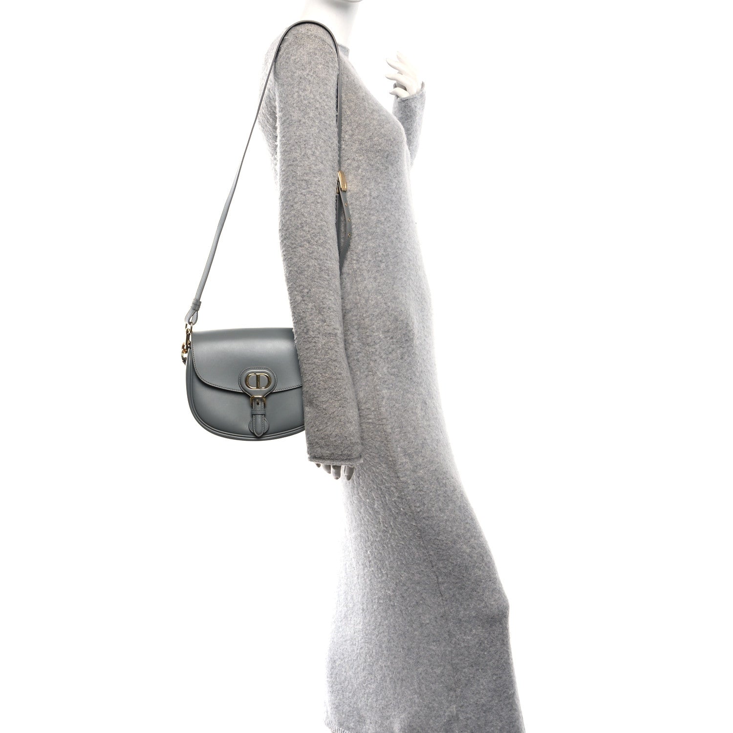 Christian Dior Box Calfskin Medium Bobby Flap Gray 3 of 9