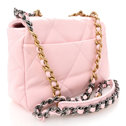 Chanel Lambskin Quilted Medium Chanel 19 Flap Light Pink 3 of 10