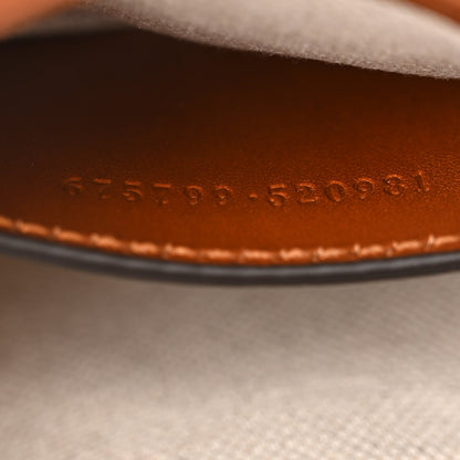 Gucci New Canvas Charisma Calfskin Crystal GG Monogram Mini Jackie 1961 Hobo Camel Ebony 7 of 11