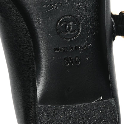 Chanel Lambskin Mary Jane Flats 35 Black 7 of 9