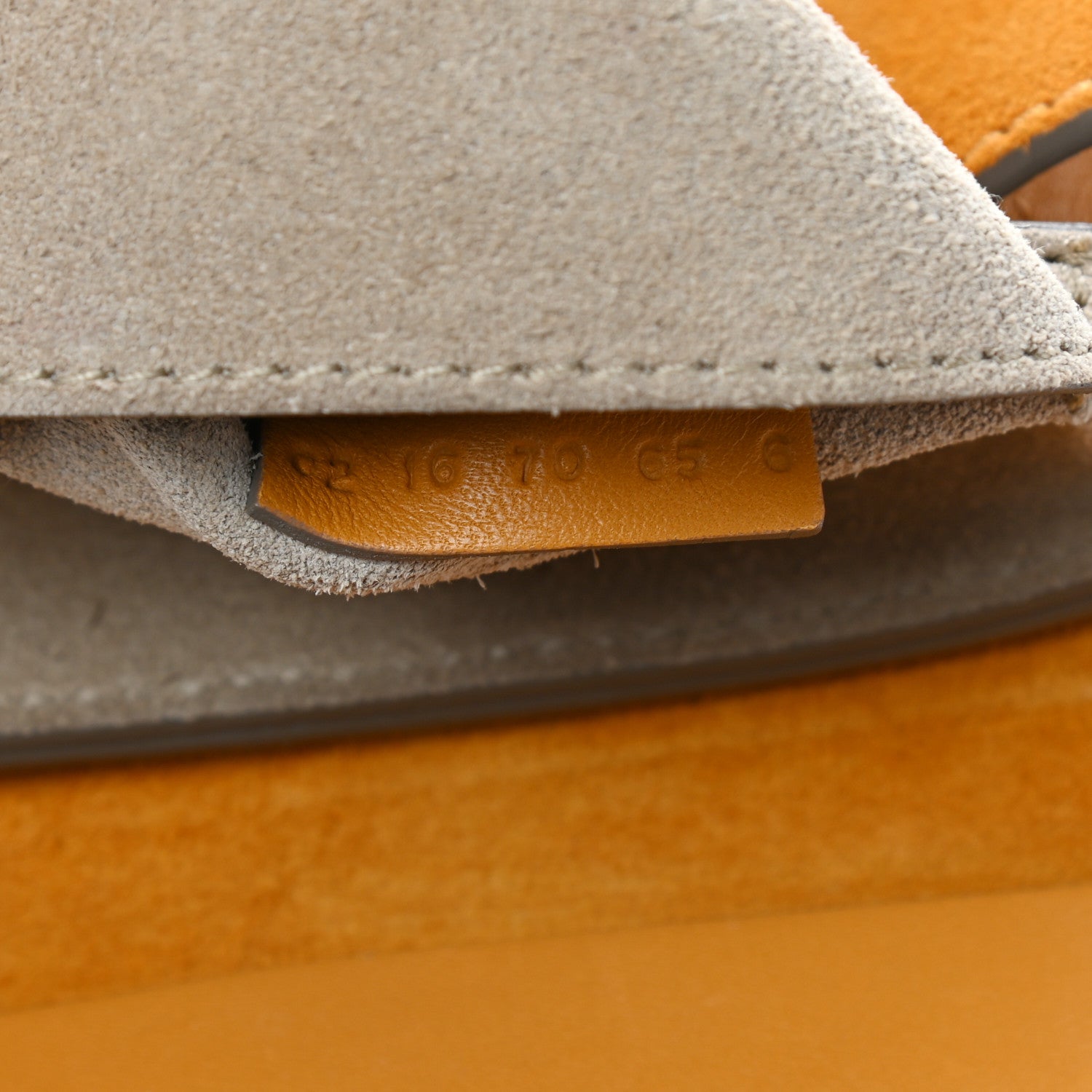 Chloe Suede Smooth Calfskin Mini Drew Shoulder Bag Dark Ochre 6 of 14