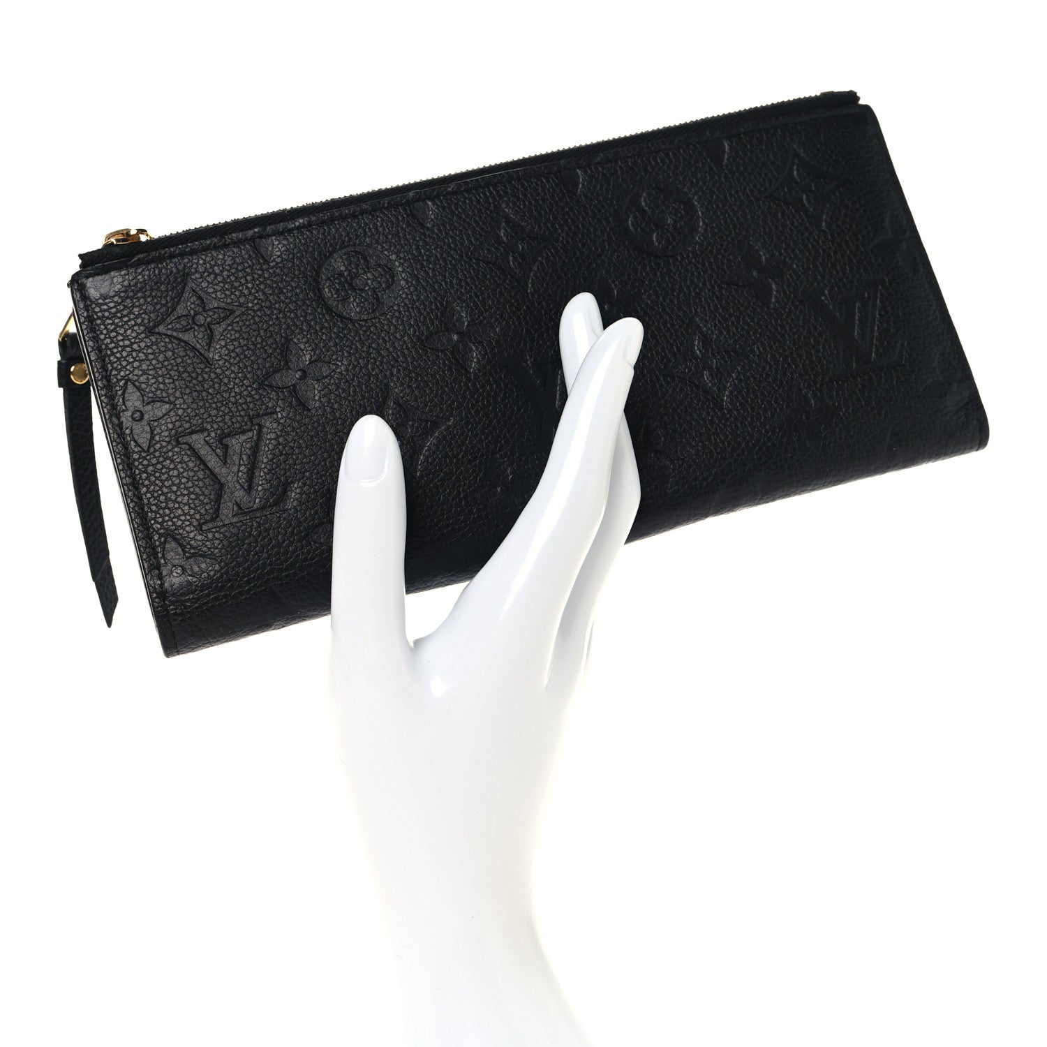 Louis Vuitton Empreinte Adele Wallet Black 2 of 8