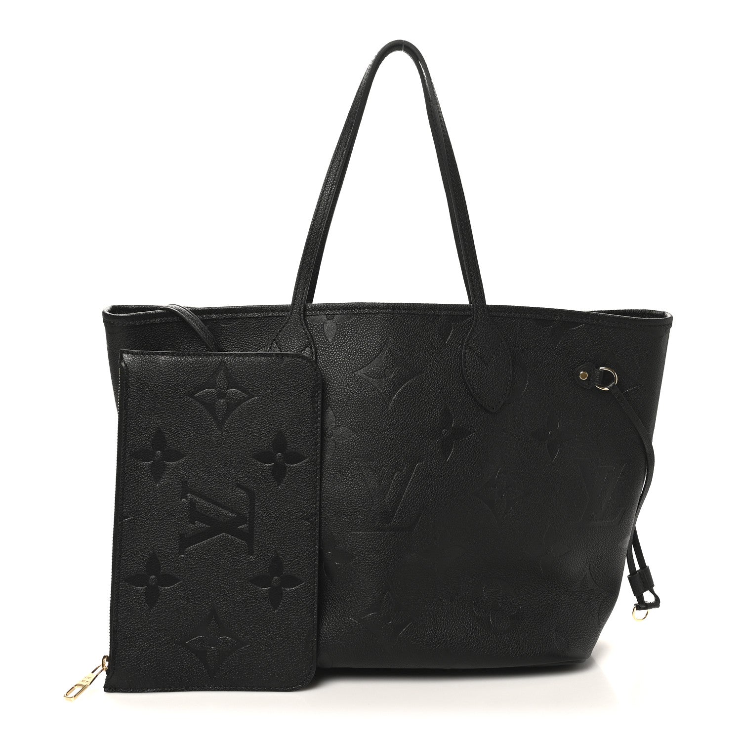 Louis Vuitton Empreinte Monogram Giant Neverfull MM Black 3 of 10