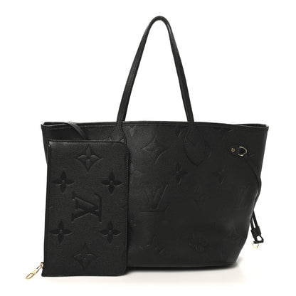 Louis Vuitton Empreinte Monogram Giant Neverfull MM Black 3 of 10