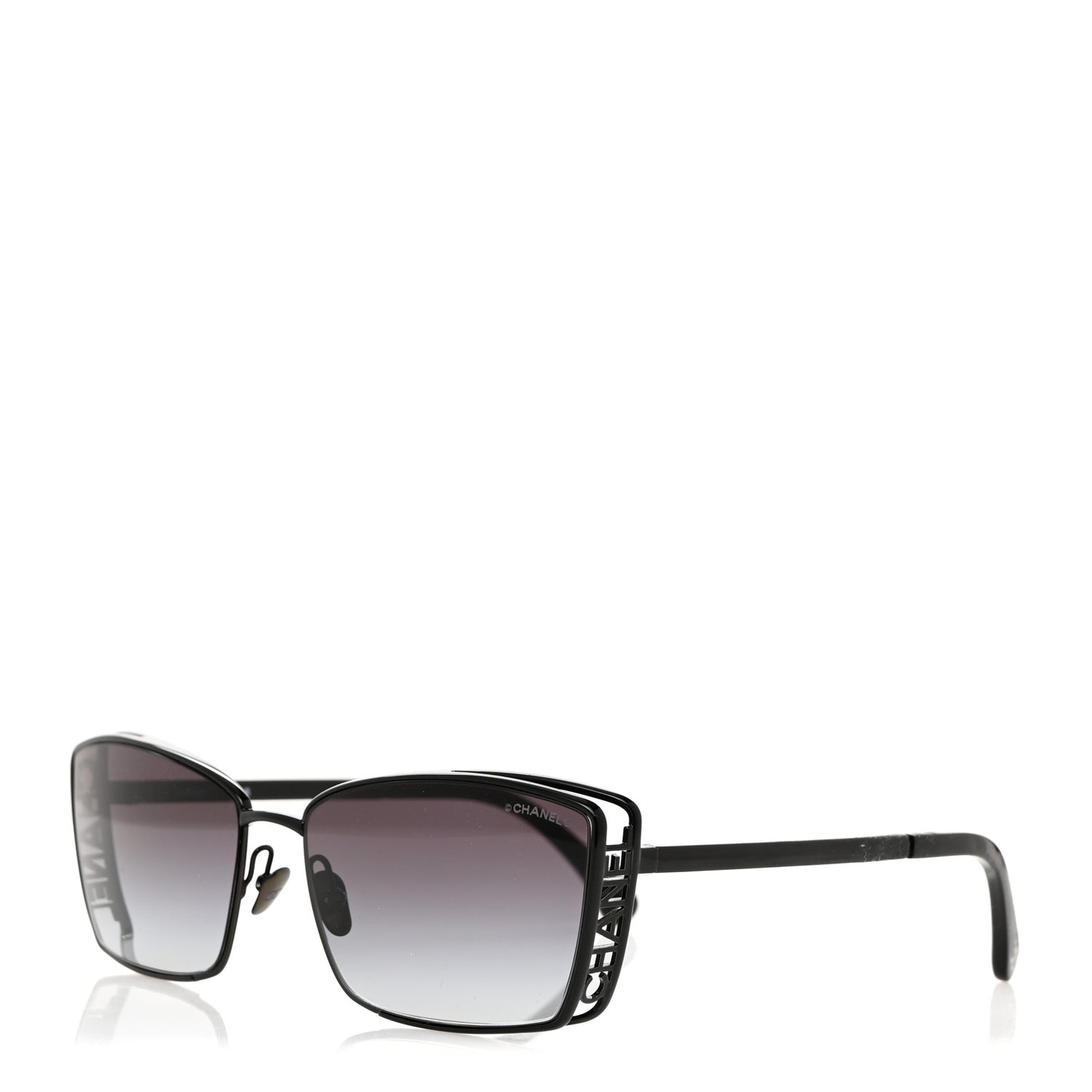 Metal Logo Sunglasses 71542 Black