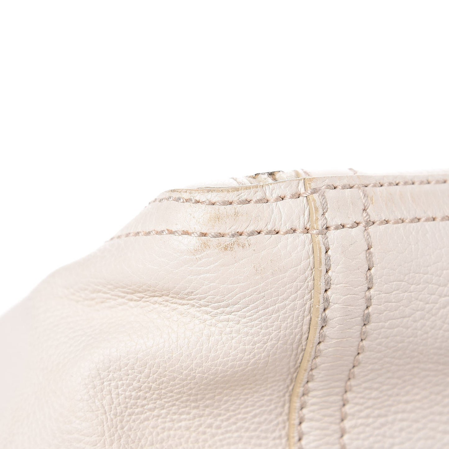 Calfskin Large Downtown Tote Ivory