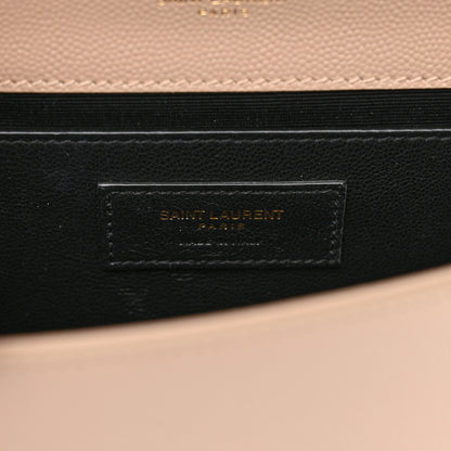 Saint Laurent Grain De Poudre Small Monogram Kate Satchel Dark Beige 6 of 11