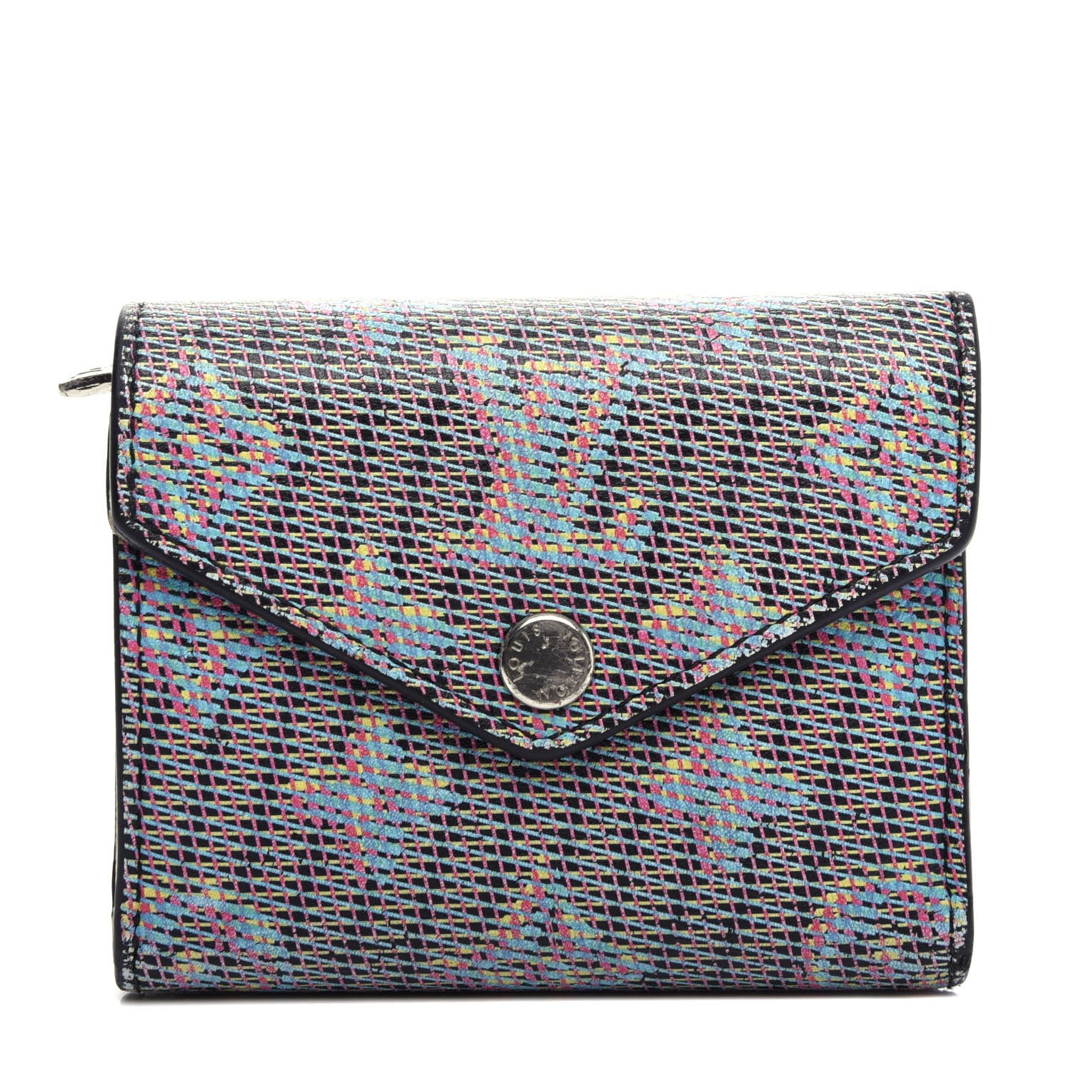 Louis Vuitton Monogram LV Pop Zoe Wallet Blue 1 of 11