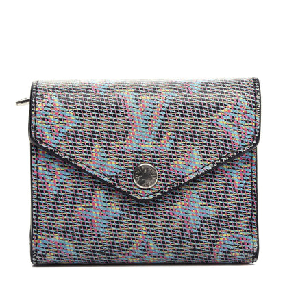 Louis Vuitton Monogram LV Pop Zoe Wallet Blue 1 of 11