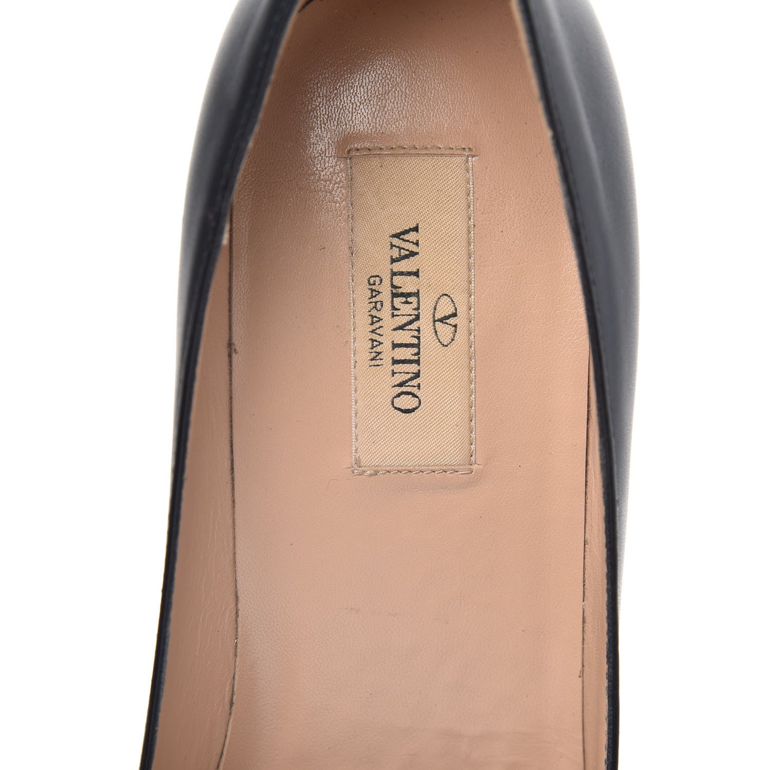 Valentino Garavani Calfskin Rockstud New Plain 100mm Pumps 39 Black 7 of 11