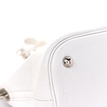 Hermes Taurillon Clemence Bolide 35 White 7 of 28
