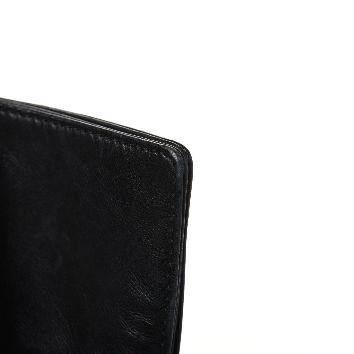 Lambskin CC Stitched Tote Black