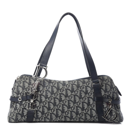 Christian Dior Denim Monogram Charms Shoulder Bag Blue 1 of 11
