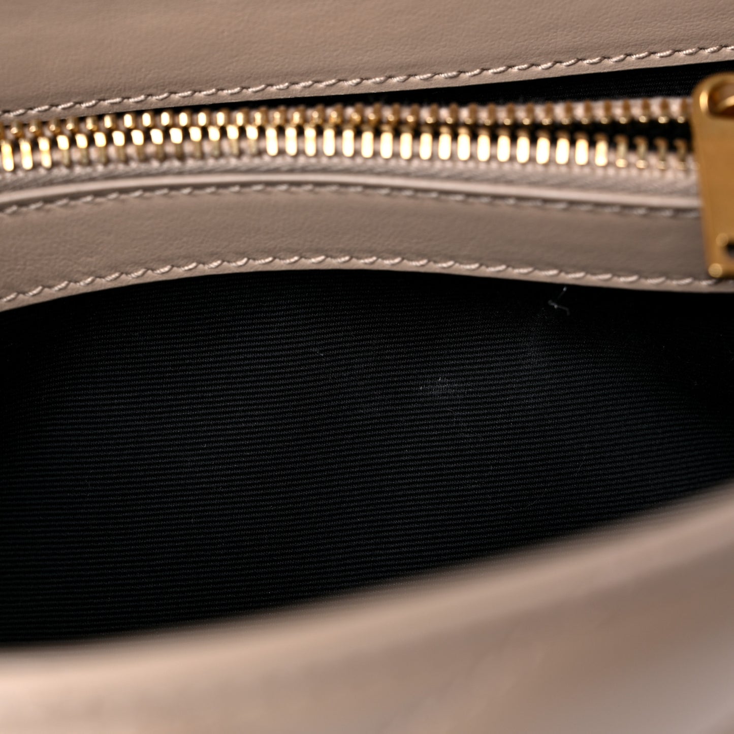 Calfskin Y Quilted Monogram Small Loulou Chain Satchel Dark Beige