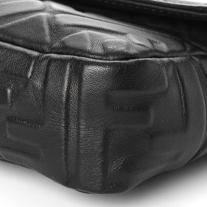 Fendi Nappa FF 1974 Embossed Baguette Black 9 of 9