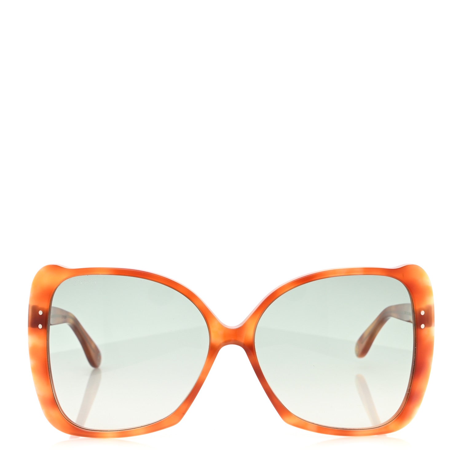Gucci Acetate Oversize Square Frame GG0471S Sunglasses Havana Green 2 of 7