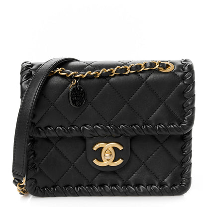 Chanel Calfskin Braided Mini My Own Frame Flap Black 1 of 13