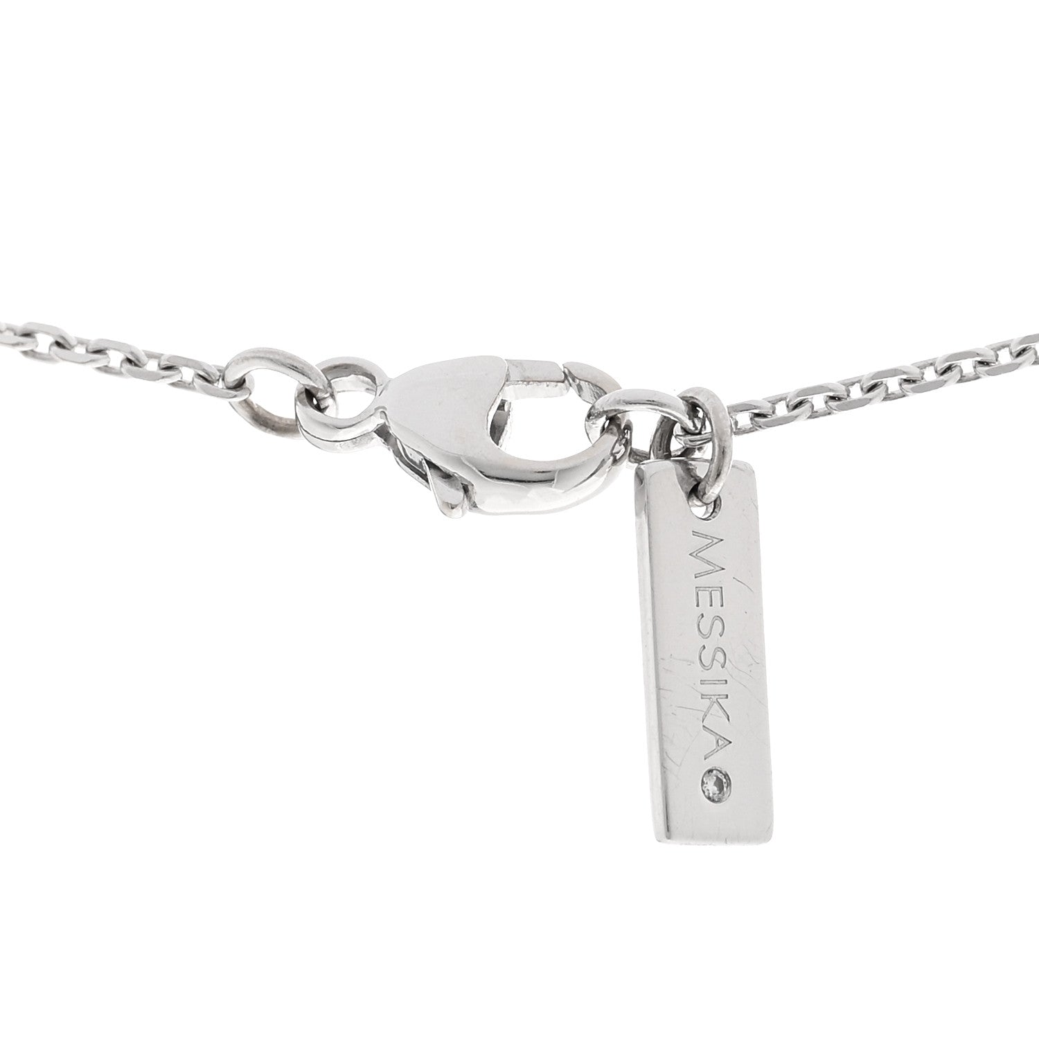 Messika 18K White Gold Diamond Baby Move Necklace 4 of 4