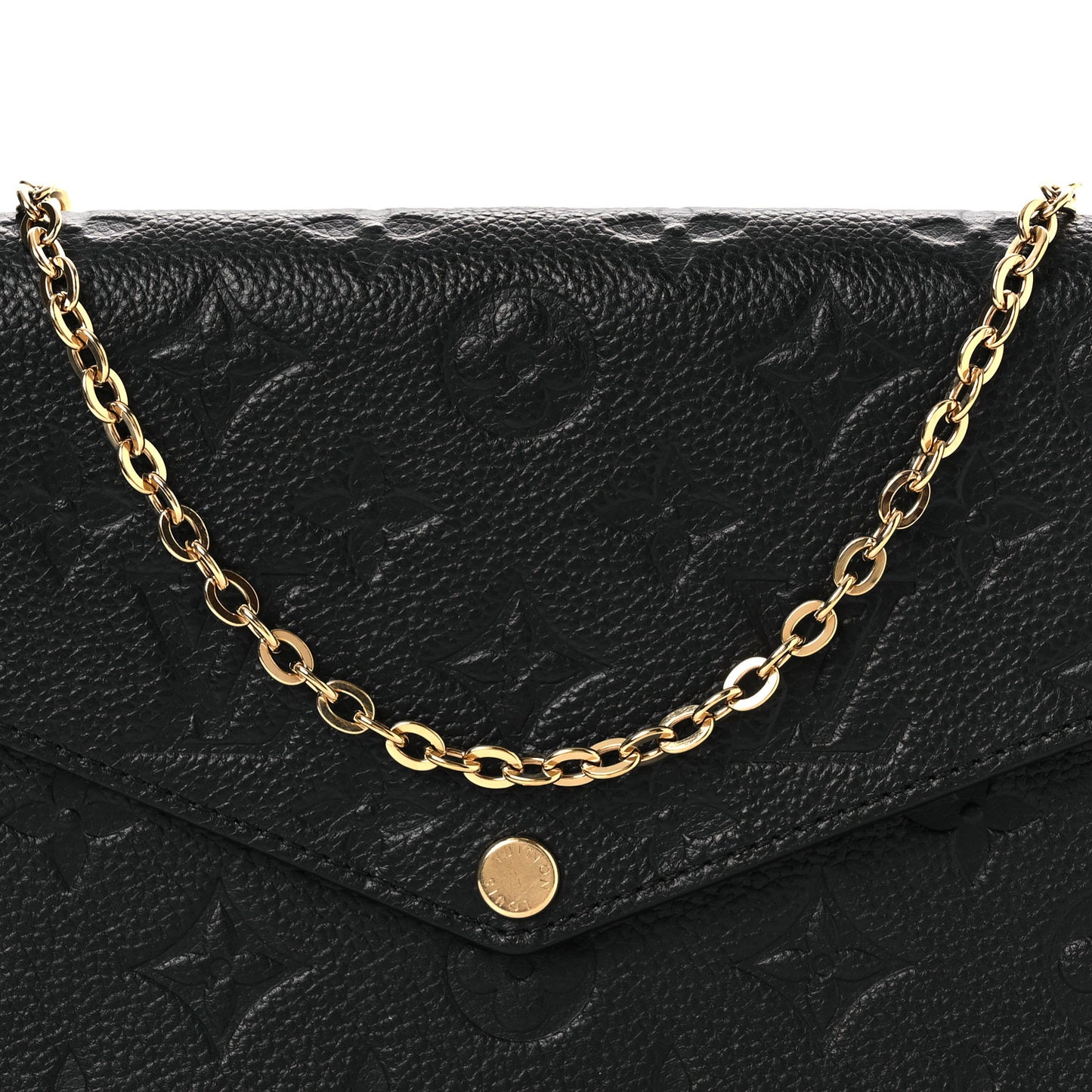 Empreinte Pochette Felicie Chain Wallet Black