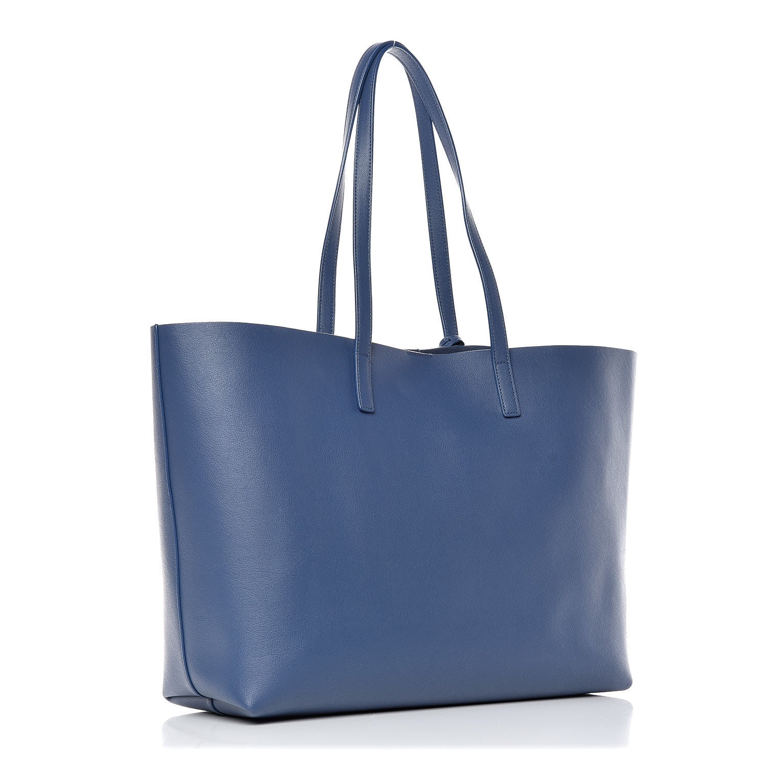 Saint Laurent Calfskin Large Shopping Tote Denim 4 of 11