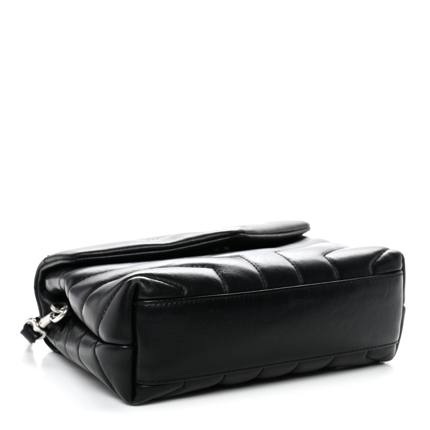 Saint Laurent Calfskin Y Quilted Monogram Toy Loulou Crossbody Bag Black 4 of 12