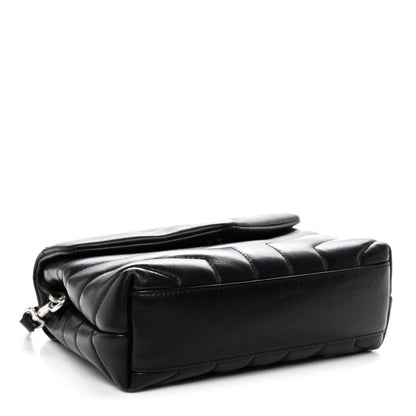 Saint Laurent Calfskin Y Quilted Monogram Toy Loulou Crossbody Bag Black 4 of 12
